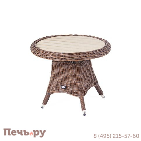 Равенна 4SiS кофейный стол из искусственного ротанга, цвет коричневый фото