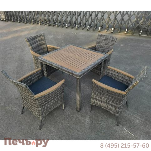 Royal Family Amelia обеденный комплект серого цвета на 4 персоны фото