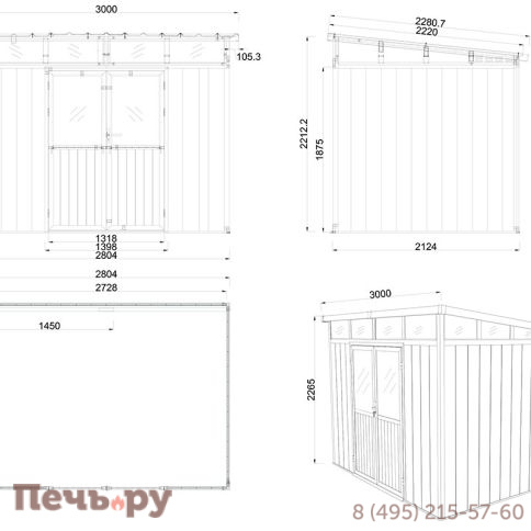 Садовое строение из ДПК Gardeck 9х7 (5.95 кв.м) фото 10