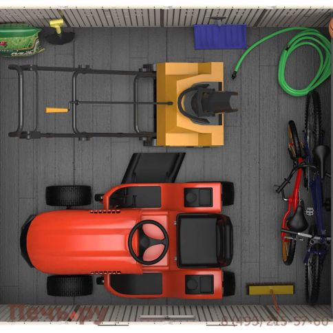 Сарай пластиковый Gardeck Woodlook 10*8 фото 13