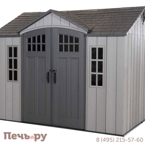 Сарай пластиковый Gardeck Woodlook 10*8 фото