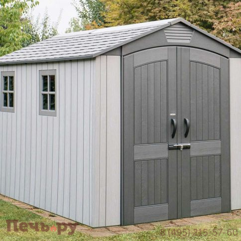 Сарай пластиковый Gardeck WoodLook 7*12 фото 4