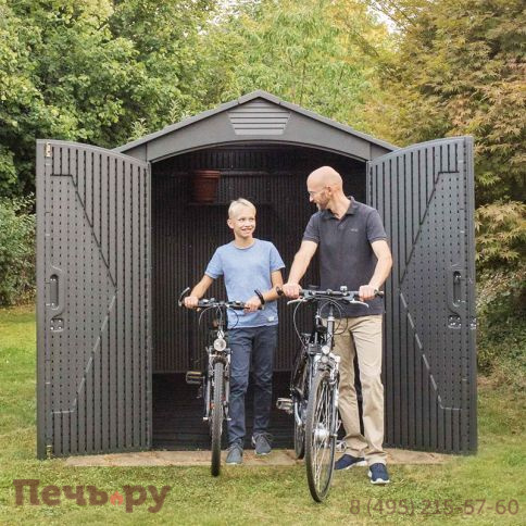 Сарай пластиковый Gardeck WoodLook 7*12 фото 6