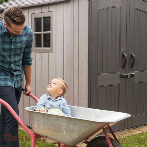 Сарай пластиковый Gardeck WoodLook 7*9.5 фото 6