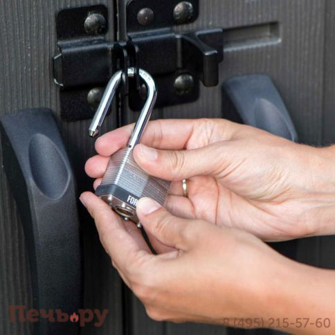 Сарай пластиковый Gardeck WoodLook 8*10 фото 7