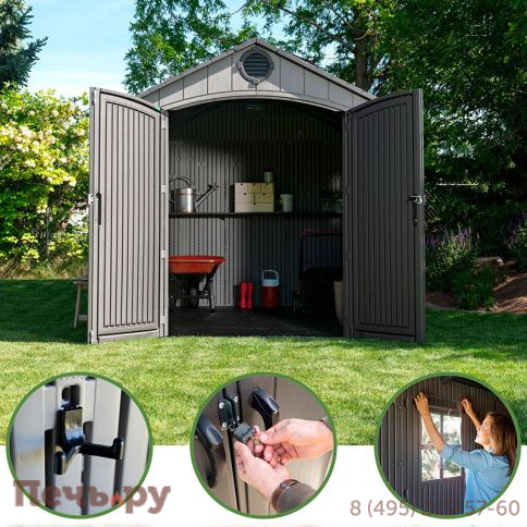 Сарай пластиковый Gardeck WoodLook 8*10 New фото 11