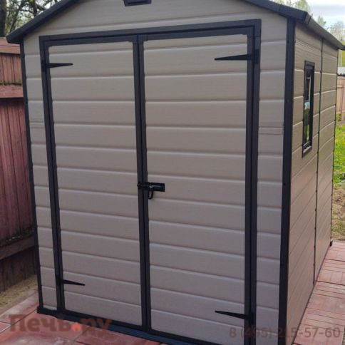 Сарай Keter "Манор 6x8DD" (размеры 177х230 см), бежевый фото 3