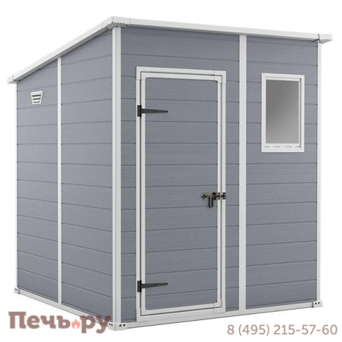 Сарай Keter "Манор Пентхаус 6x6" (размеры 175 x 175 см), серый фото