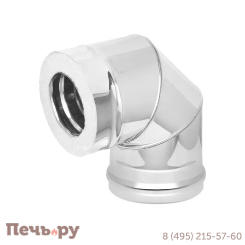 Сэндвич колено Везувий 90* Keralux (AISI 430 1.0мм/0.5мм) фото