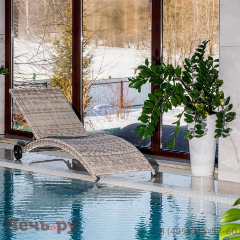 Шезлонг AGATA бежевый без матраса фото 4