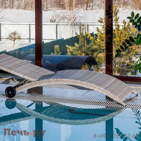 Шезлонг AGATA бежевый без матраса фото 8