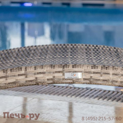 Шезлонг AGATA серый без матраса фото 5