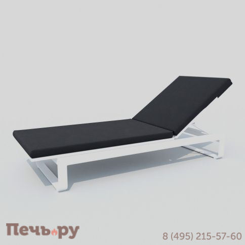 Шезлонг LETTO антрацит - белый каркас фото 6