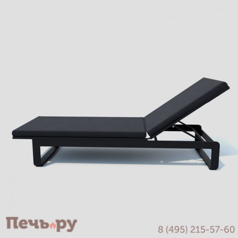 Шезлонг LETTO антрацит - каркас карбон фото 6