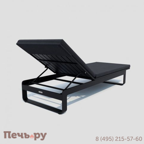 Шезлонг LETTO антрацит - каркас карбон фото 7