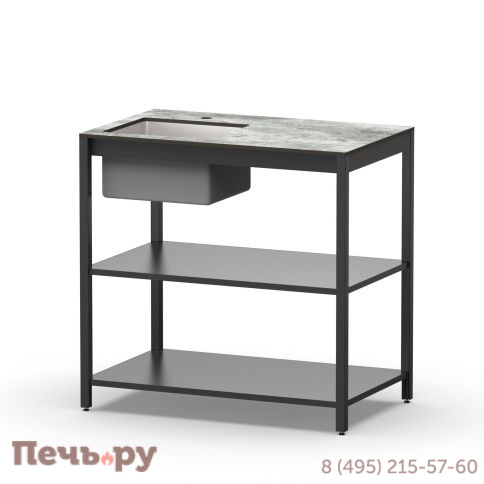 Стол разделочный Cronon с мойкой Lounge B-02S-L, 90 см фото