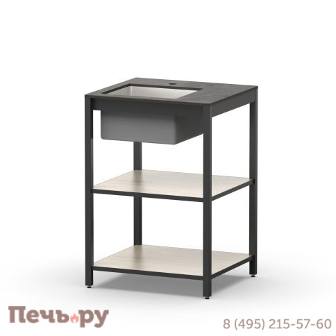 Стол разделочный Cronon с мойкой Lounge B-09S, 60 см фото 2