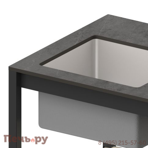 Стол разделочный Cronon с мойкой Lounge B-09S, 60 см фото 8