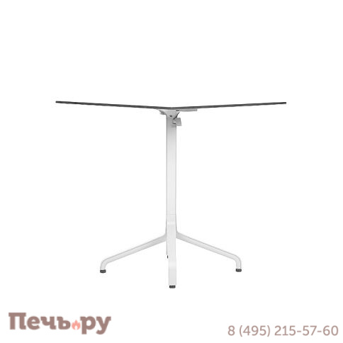 Стол складной квадратный Gardeck Frasca Mini 70*70, белый (база + столешница) фото 3
