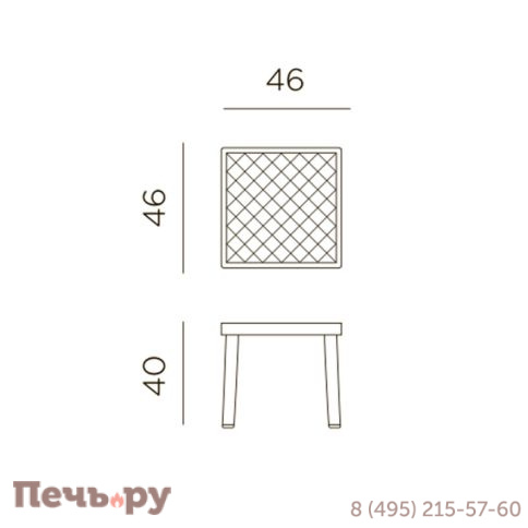 Столик Gardeck Nardi Rodi, white фото 7