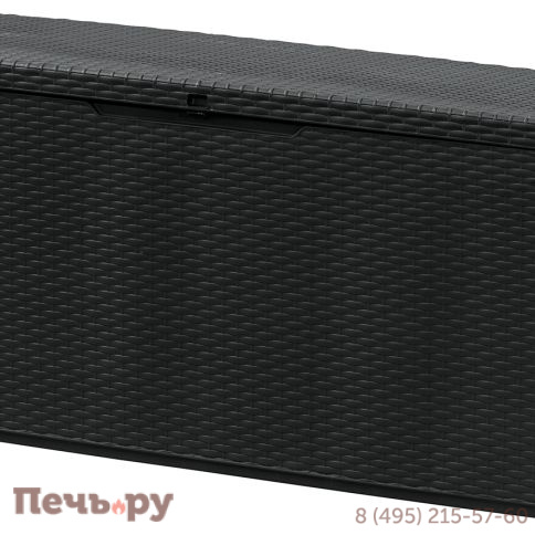 Сундук Gardeck Keter Ратан Капри (RATTAN STORAGE BOX CAPRI) 305л, графит фото