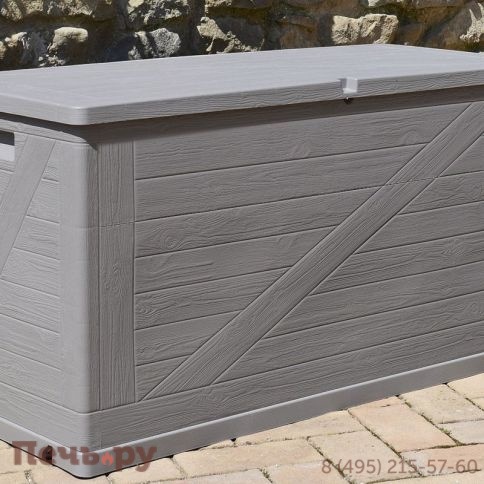 Сундук Gardeck WoodLine, 420 л Светло-серый фото 2
