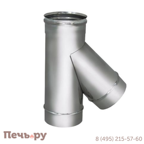 Тройник VHR 45º TRHR45 Вулкан (AISI 304 0.5мм) фото