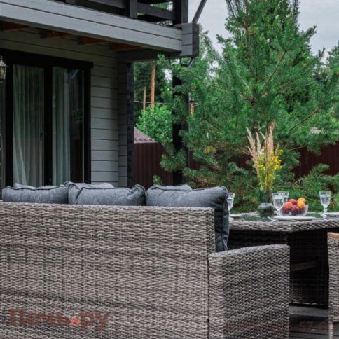 Угловой комплект Royal Family Zorro Wood Double серого цвета фото 5