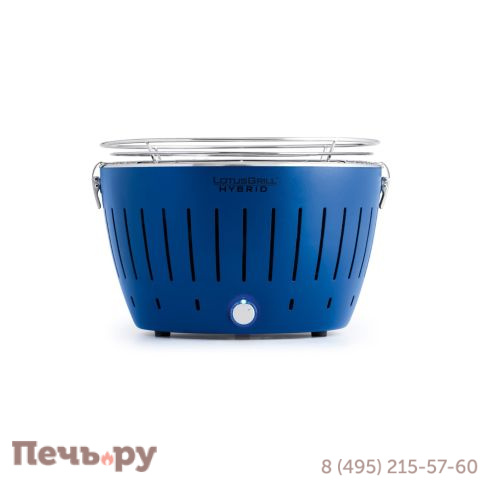 Угольный газовый гриль Lotus Grill Hybrid Classic Deep Blue фото 3