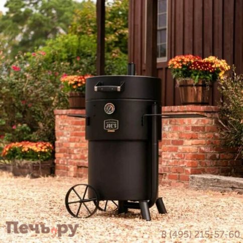 Угольный гриль коптильня Oklahoma Joe's Drum Bronco PRO фото 21