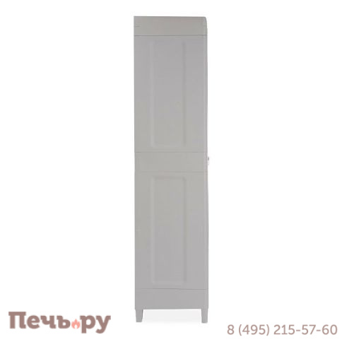 Уличный шкаф Gardeck 2х дверный глубокий Woodys XL (3 полки), светло-серый фото 4