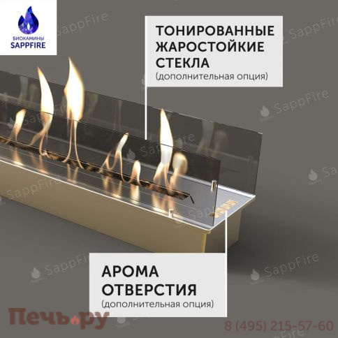 Встраиваемый биокамин SappFire 3000 фото 2