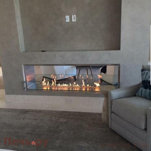 Встраиваемый биокамин SappFire торцевой сквозной 2000 фото 10