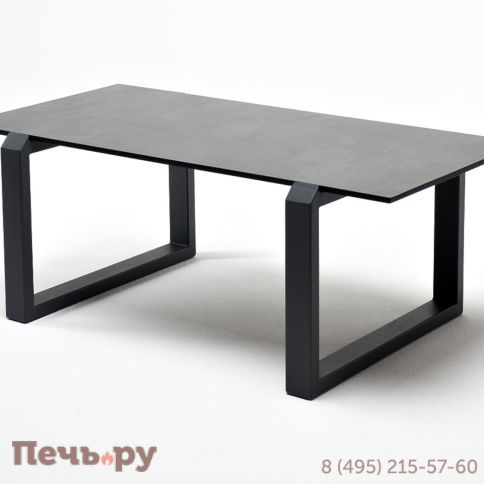 Журнальный стол 4SiS Варадеро из HPL 110х60 H43, каркас алюминий темно-серый (RAL 7024), цвет столешницы серый гранит фото 3