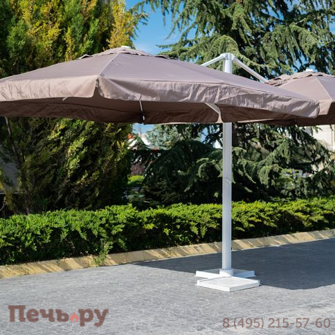 Зонт Gardeck Валенсия 3*4м двойной Мадрид 3*3м, цвет песочный фото 3