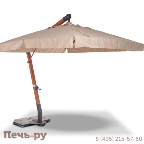 Зонт садовый 4SIS Ливорно 3х3м на боковой опоре из алюминия фото 3