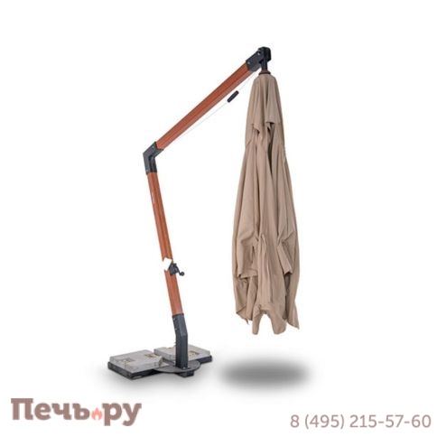 Зонт садовый 4SIS Ливорно 3х3м на боковой опоре из алюминия фото 6