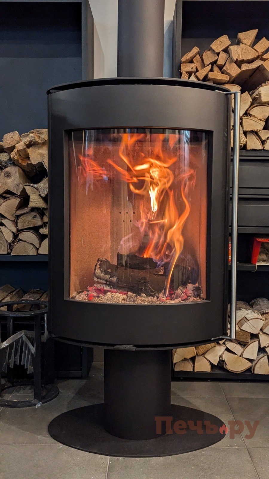 Печь камин Астов Oval (Овал) в камне видео