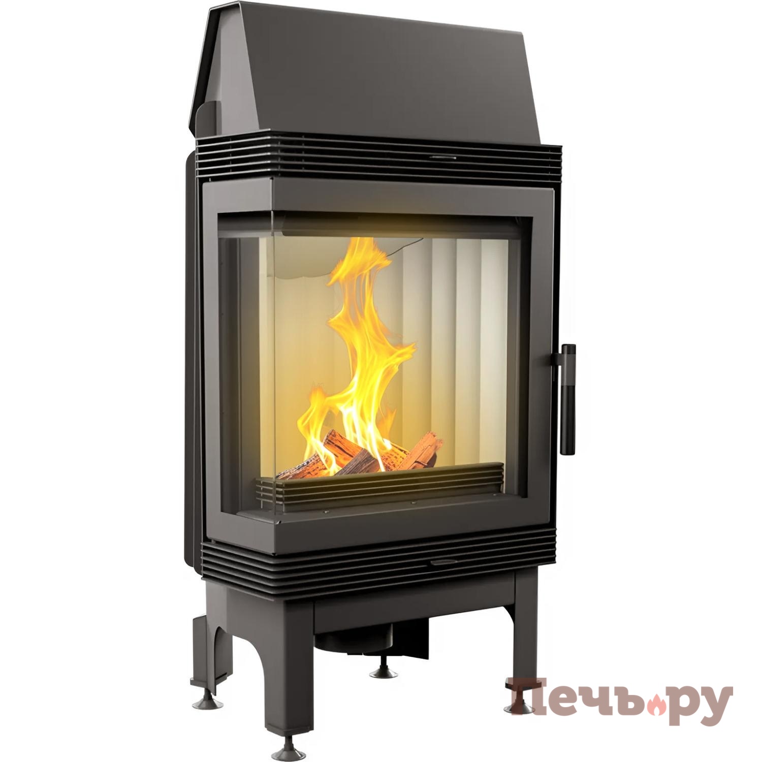 Каминная топка Kratki Blanka/L/BS (угловое стекло слева) видео