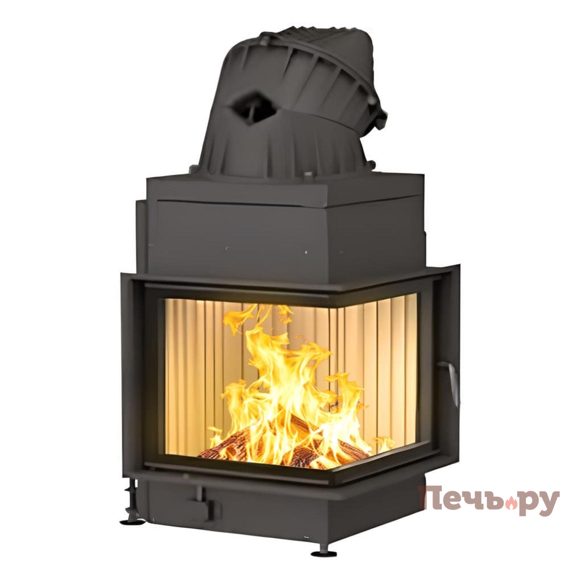 Каминная топка Brunner Eck-Kamin 51/52/52 без подъема (стекло - угловое) видео