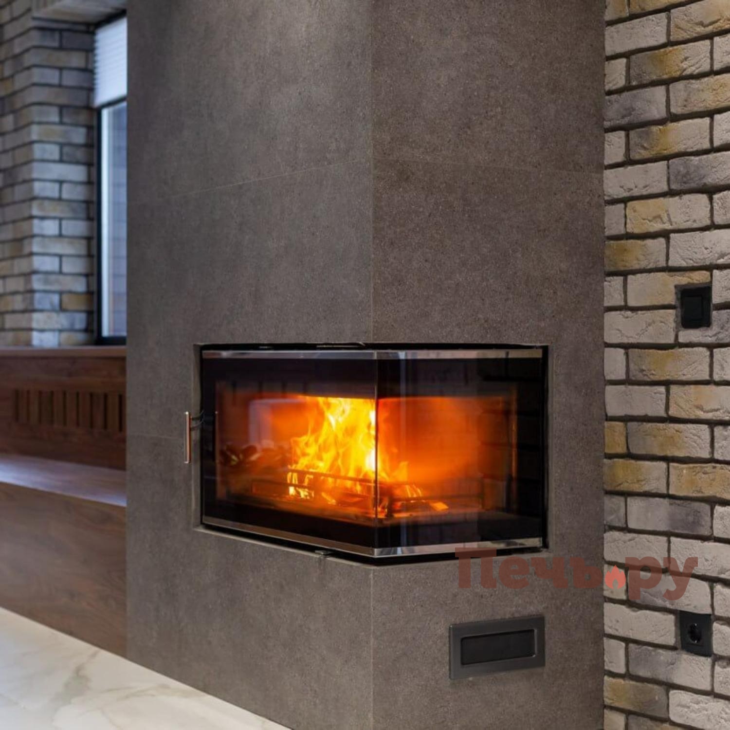 Каминная чугунная топка Kaw-Met W16 14,7кВт PB видео