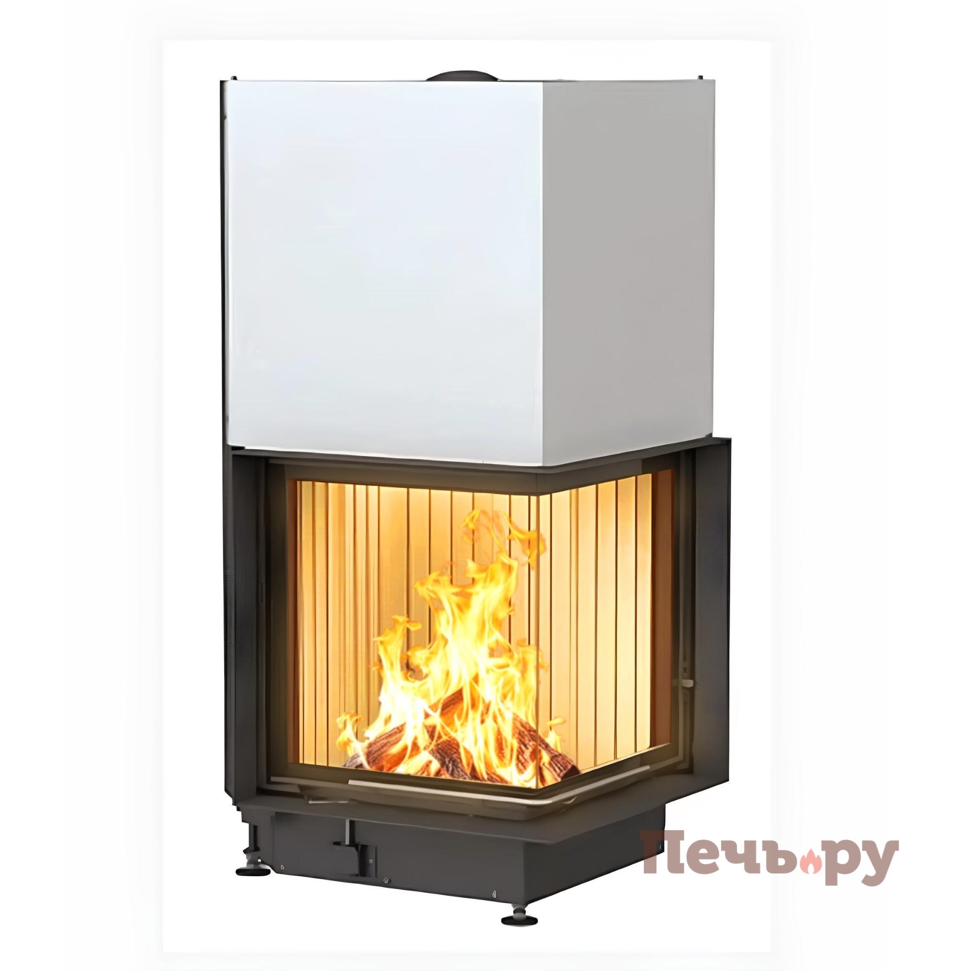 Каминная топка Brunner Eck-Kamin 57/52/52 с подъемом (стекло - угловое) видео Каминная топка Brunner Eck-Kamin 57/52/52 с подъемом (стекло - угловое) видео