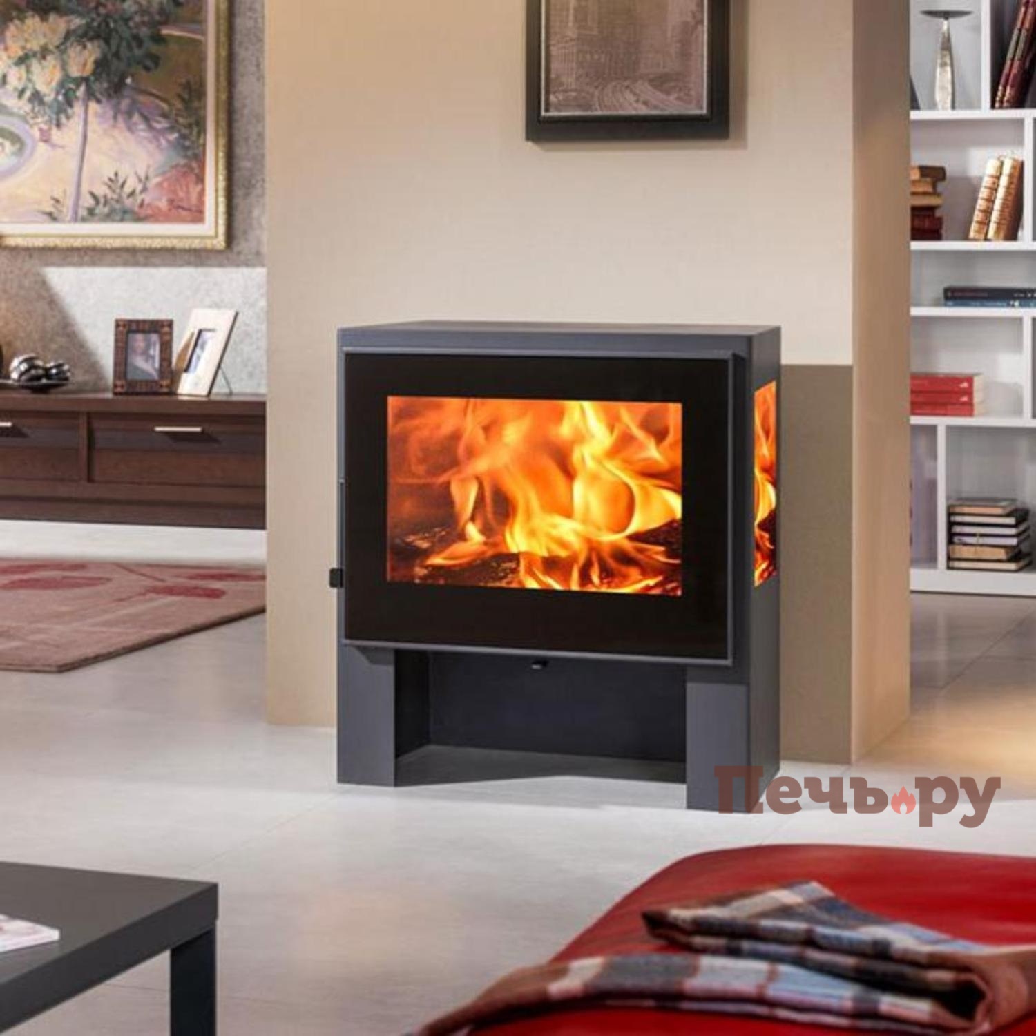 Печь камин Panadero Capri Trivision видео