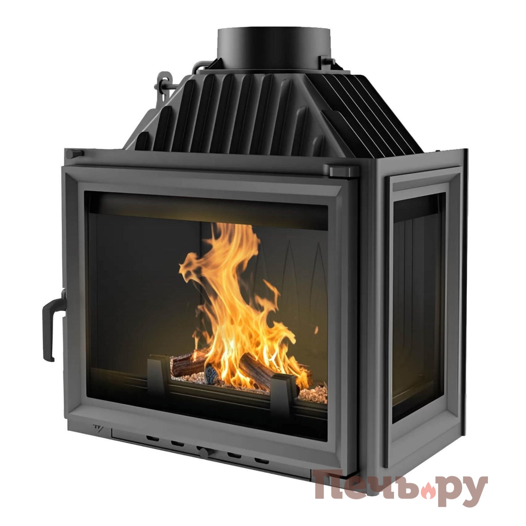 Каминная топка Kratki Maja/P (стекло справа) видео