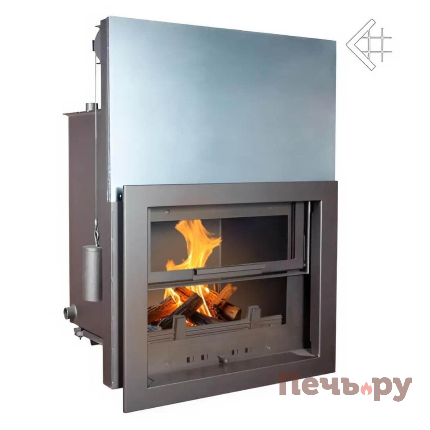Каминная топка Kratki Amelia/PW/30/G/W (гильотина) видео