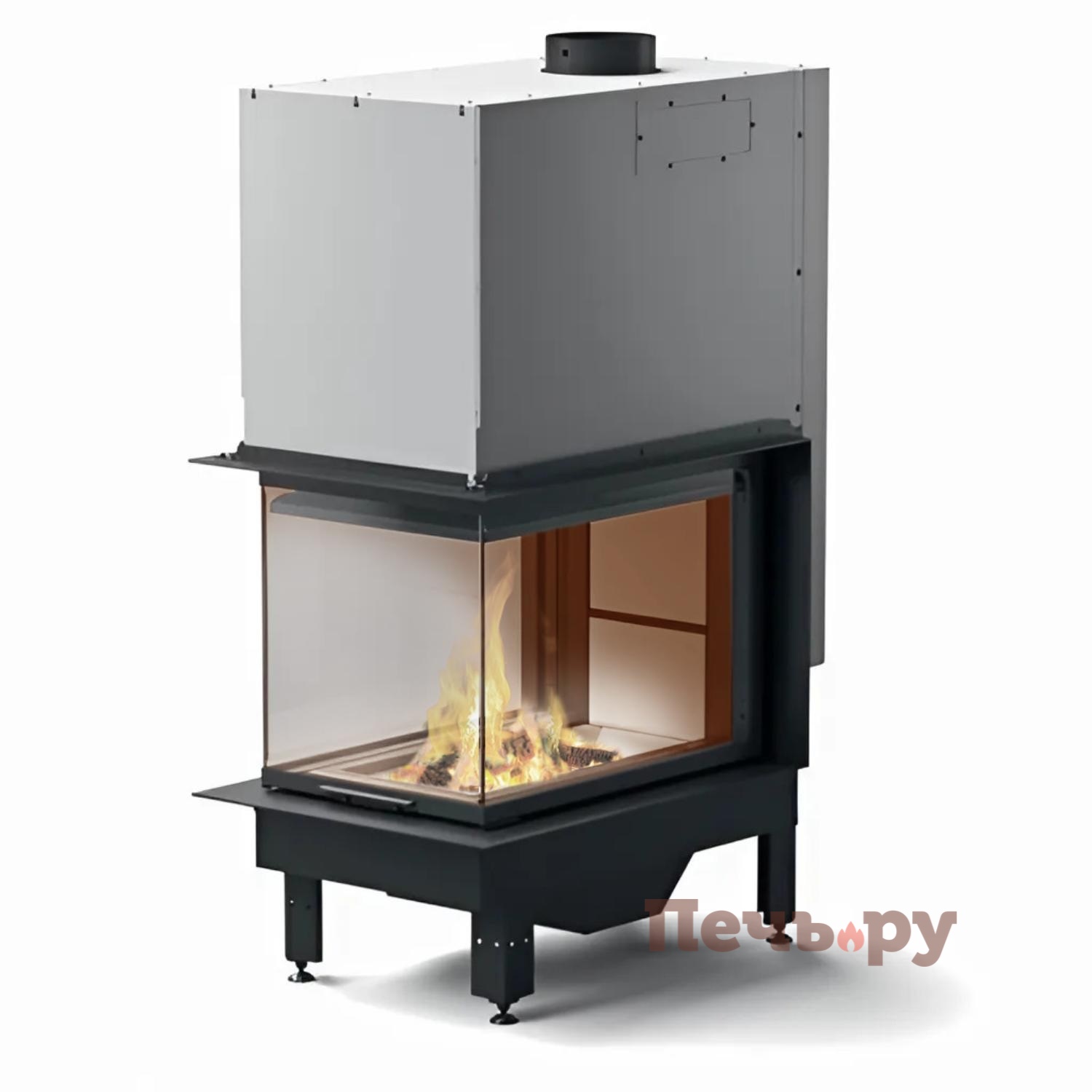 Каминная топка MCZ Plasma 50 T стекло с 3-х сторон видео