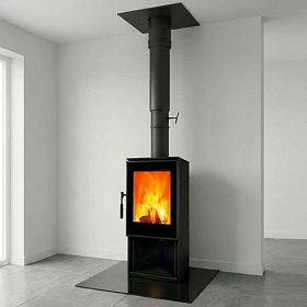 Комплект с печью Denner Fire Vitra с дровником под ключ для кирпичного дома (премиум) фото