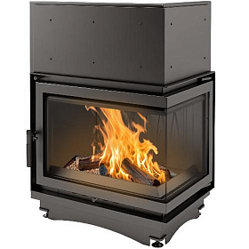 Каминная топка Kratki Zuzia/P/BS (угловое стекло справа) фото