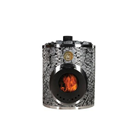 Дровяная печь для сауны IKI Original со стеклянной дверцей фото